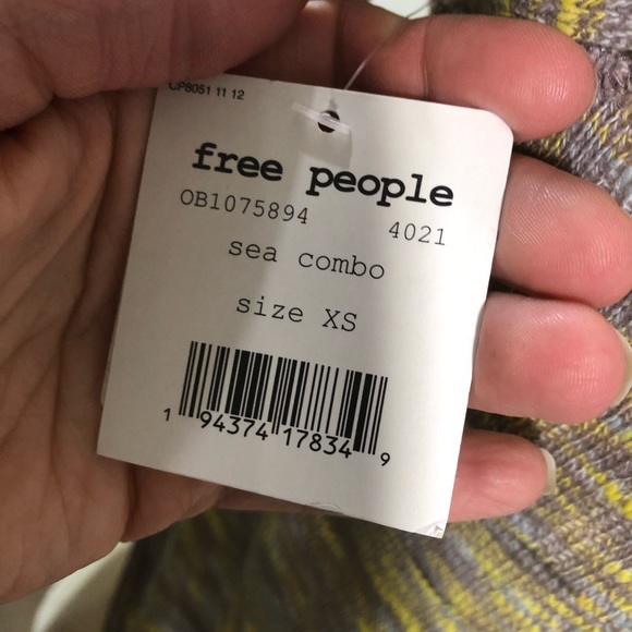 We the Free☀️Spaced out knit sweater in sea combo - Picture 11 of 15